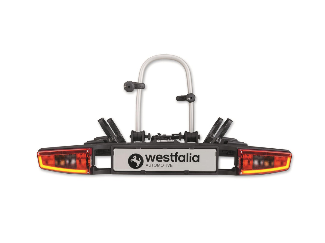 Westfalia bikelander Fahrradträger für die Anhängerkupplung | Kupplungsträger für 2 Fahrräder | E-Bi