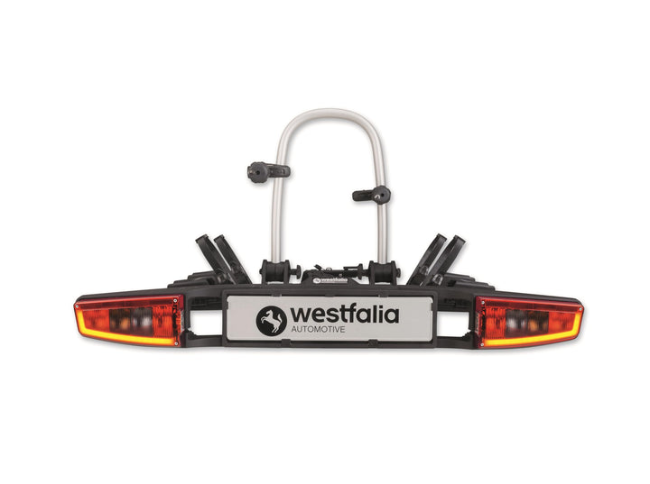 Westfalia bikelander Fahrradträger für die Anhängerkupplung | Kupplungsträger für 2 Fahrräder | E-Bi