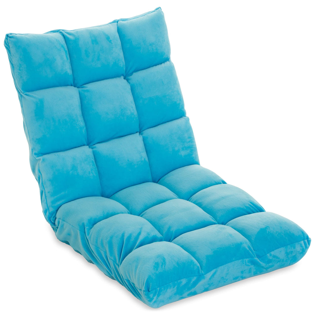 Nexos Trading Relax-Lounger 53x52x60cm hell-blau Bodensofa verstellbar Relax-Sofa Bodenstuhl Jugends