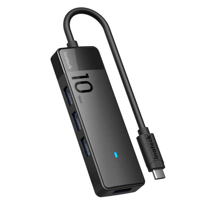 Inateck USB 3.2 Gen 2 Geschwindigkeit, USB-C zu USB Hub mit 4 USB-A-Anschlüssen, HB2025 4 in 1, 4 in