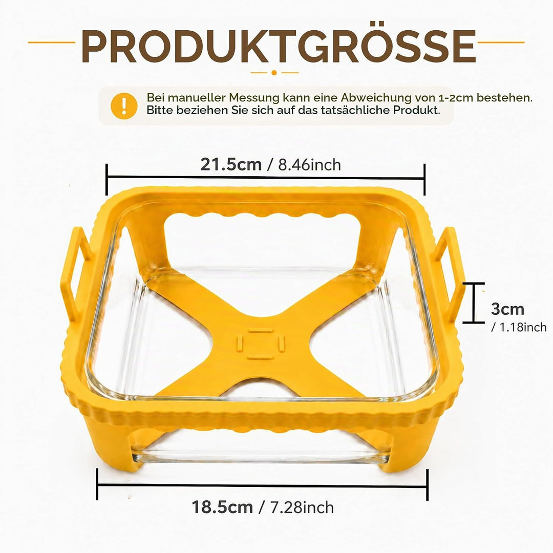 Auflaufform Airfryer Gross für Cosori Turboblaze Airfryer XXL 6L/Ninja Heissluftfritteuse MAX PRO 6,