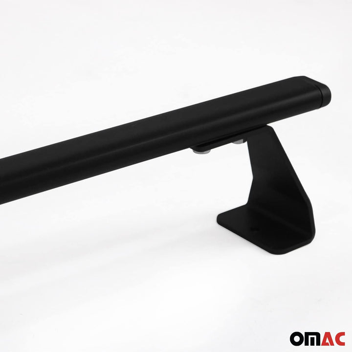 Dachträger Gepäckträger kompatibel mit VW T5 Caravelle 2003-2015 Grundträger, Stahl,Schwarz, 2X, T5