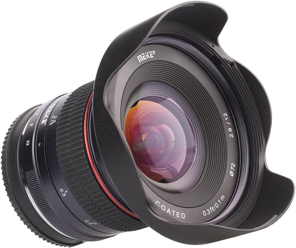 Meike Optics MK 12mm f2.8 Ultra-Weitwinkel Objektiv für Sony E-Mount, für Sony