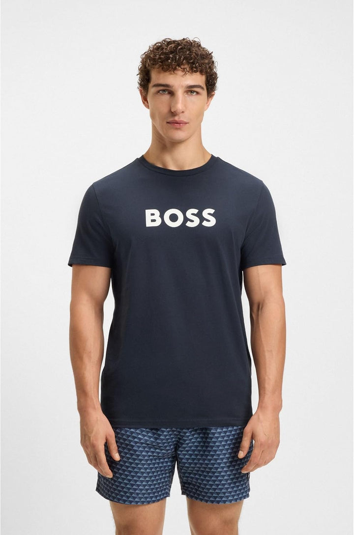 BOSS Herren Rn Beach_T_Shirt XS Blau, XS Blau