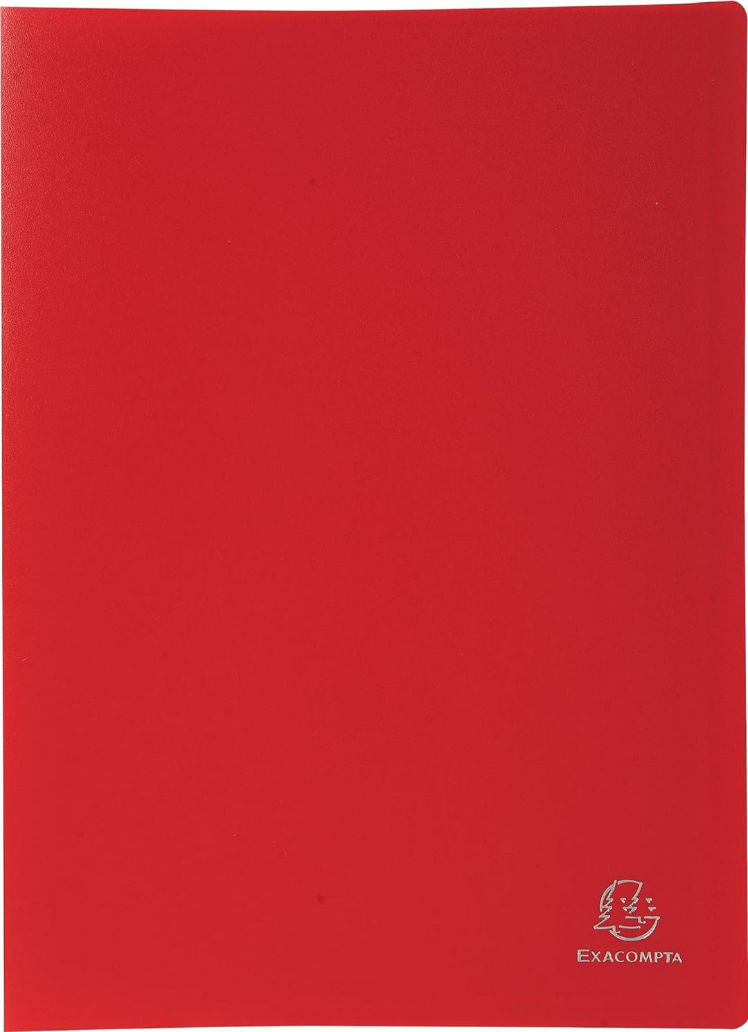 Exacompta 8590E 8er Pack Premium Sichtmappe OPAK aus blickdichtem Kunststoff DIN A4 mit 90 Klarsicht