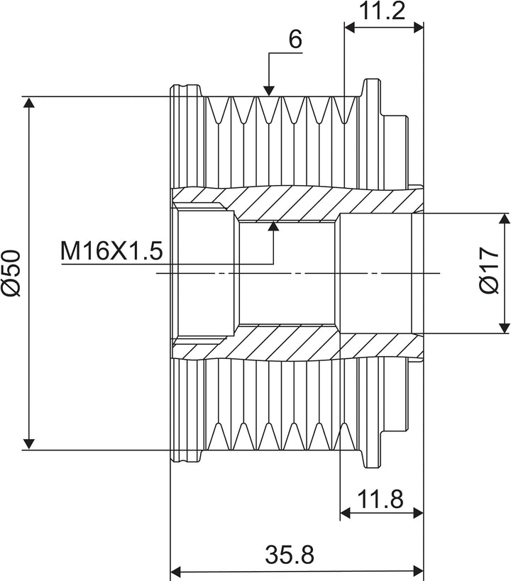 VALEO Generatorfreilauf 588019