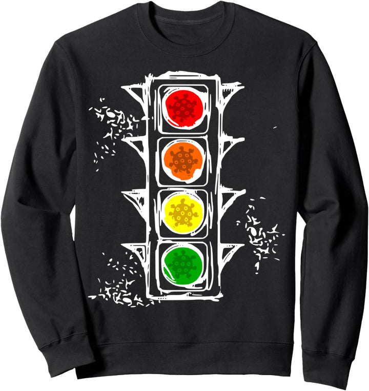Corona-Ampel Coronampel Verwirrtes Österreich GRÜN Sweatshirt