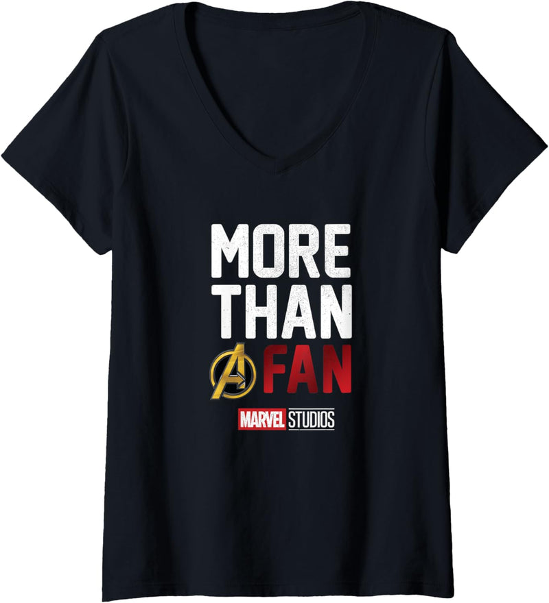 Marvel Studios MORE THAN A FAN 10th Anniversary T-Shirt mit V-Ausschnitt