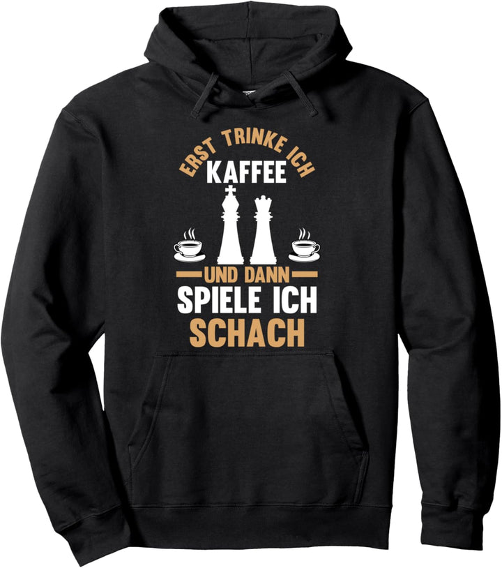 Kaffee Schach Pullover Hoodie
