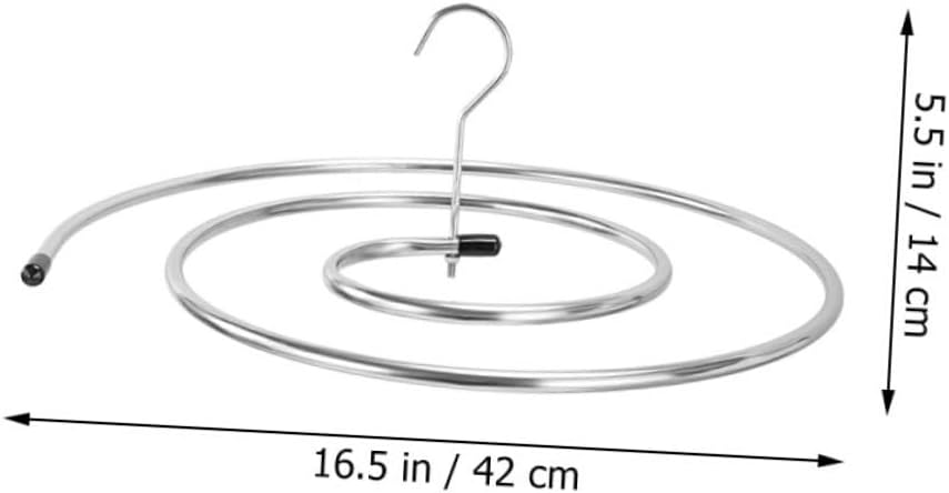 Alipis Edelstahl Spiral Wäscheständer 10mm Silber für Bettdecken und Decken