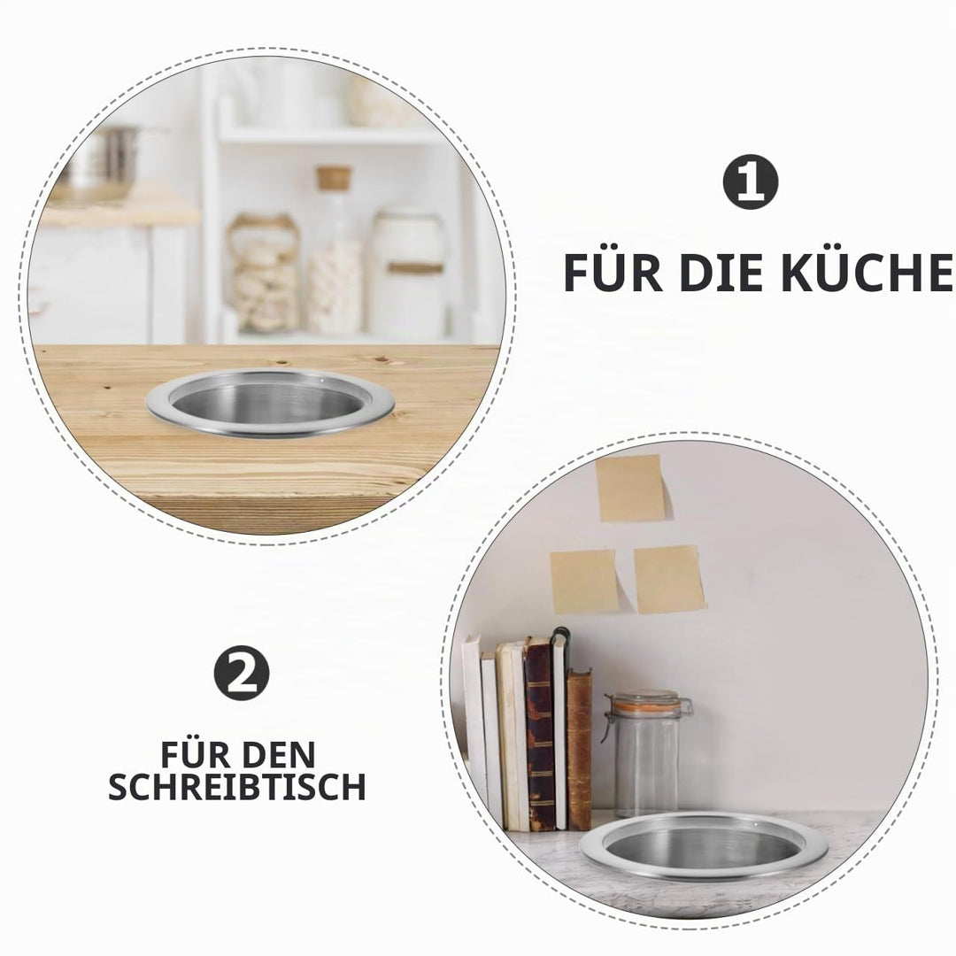 Eingelassener Edelstahl Müllschacht Ring Einfache Bedienung Langlebig Integrierbar Eingebauter Küche