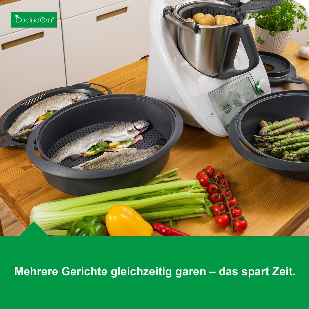 CucinaOra - steamLEVEL® - Thermomix Zubehör Kompatibel mit Thermomix TM6 TM5 TM31 - Küchengeräte - K
