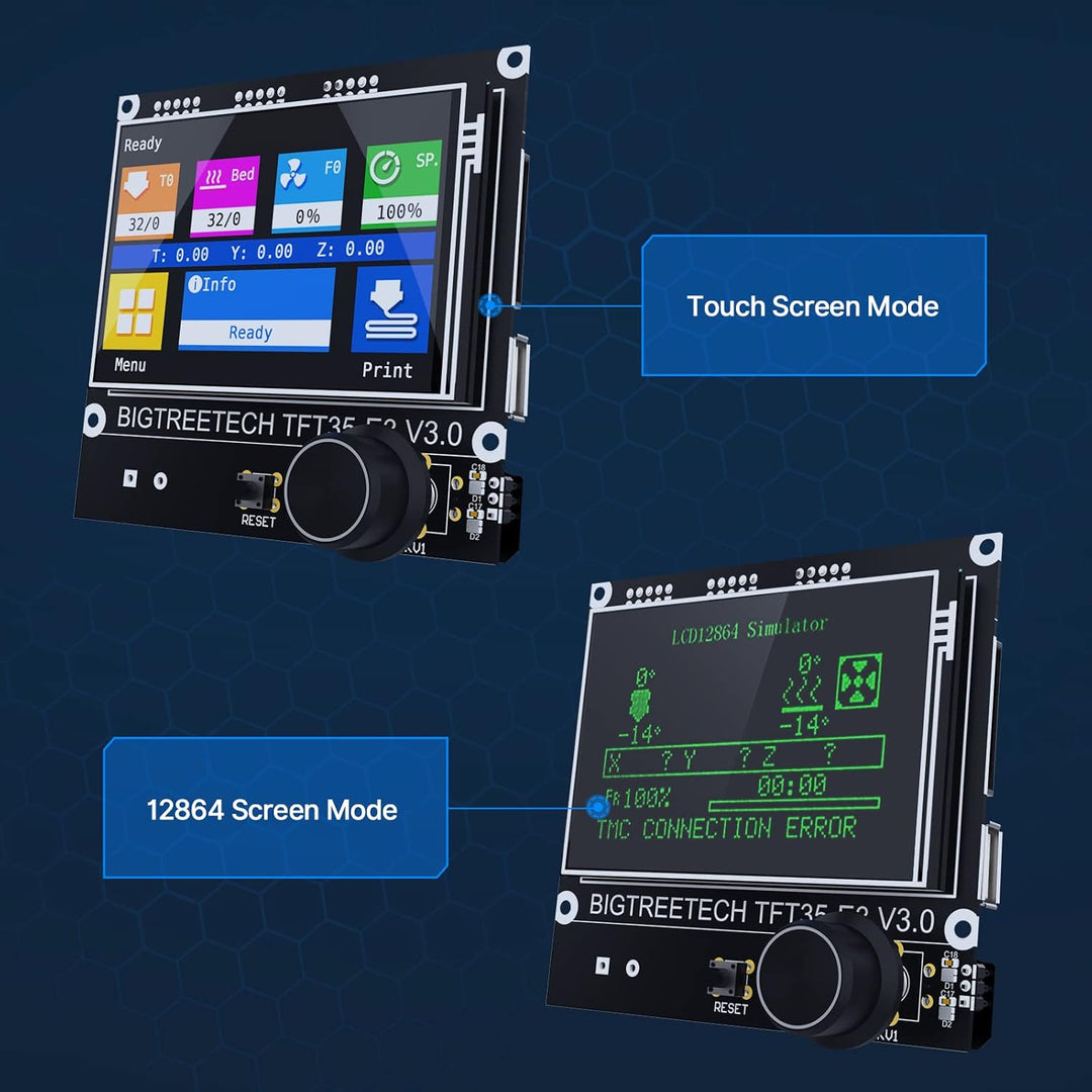 BIGTREETECH SKR Mini E3 V3.0 Steuerplatine + TFT35 E3 V3.0.1 Touchscreen Display 32-Bit Silent Board