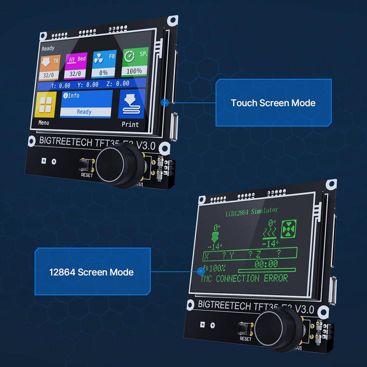BIGTREETECH SKR Mini E3 V3.0 Steuerplatine + TFT35 E3 V3.0.1 Touchscreen Display 32-Bit Silent Board