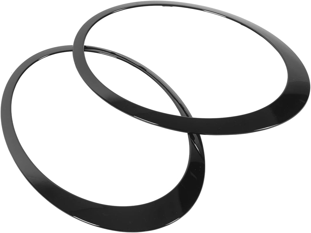 Scheinwerfergitter-Einfassungs-Zierkit, 4-teilig, Glänzend Schwarz, Scheinwerfer-Rücklicht-Einfassun