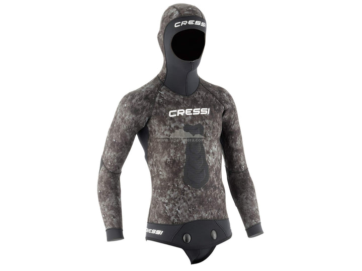 Cressi Tracina Jacket Wetsuit - Freitauchen und Fischen Neoprenanzug Jacke in Neopren Gefüttert Auss