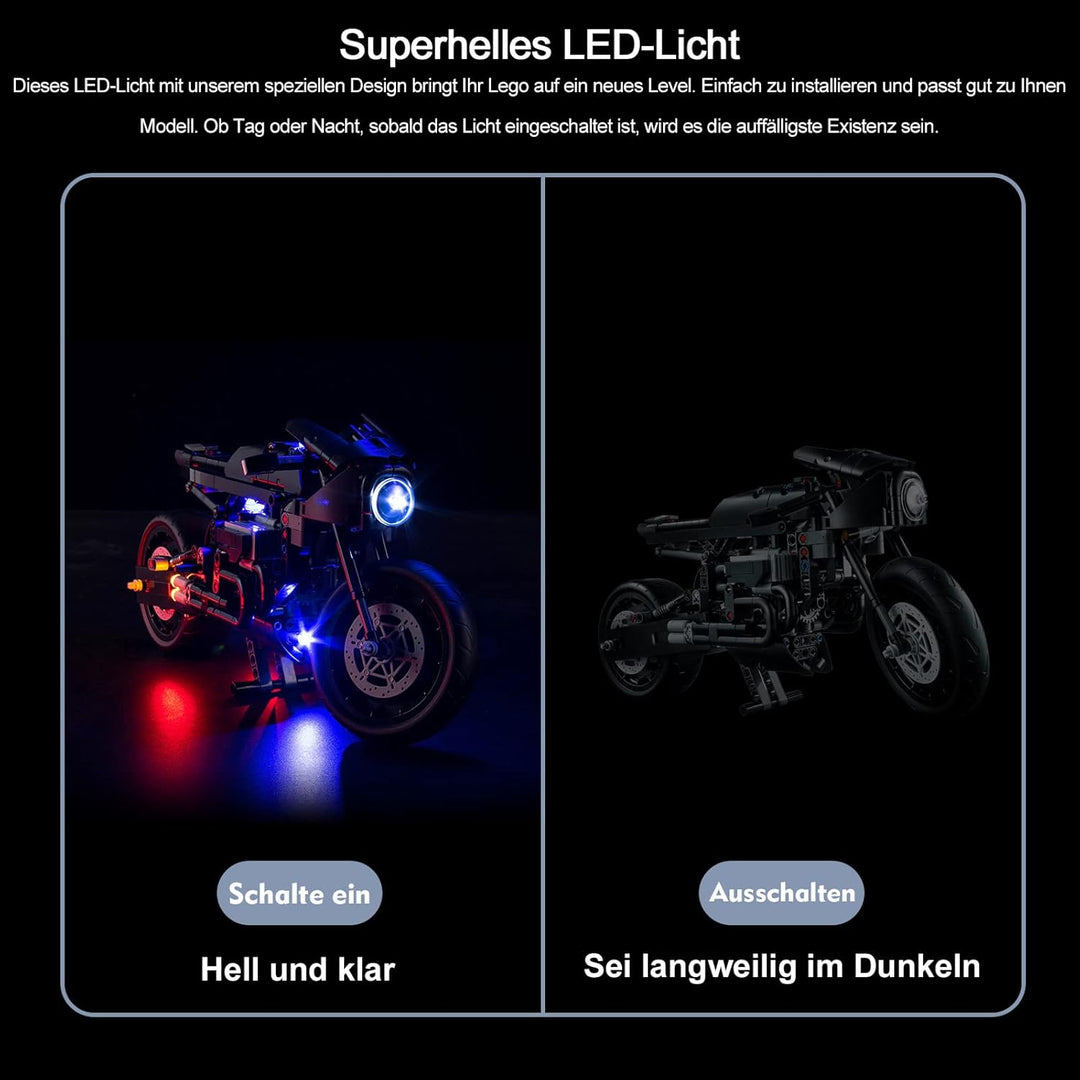 Led Licht Set für Lego 42155 Technic The Batman - BATCYCLE Set (Kein Lego-Modell), Dekorationsbeleuc