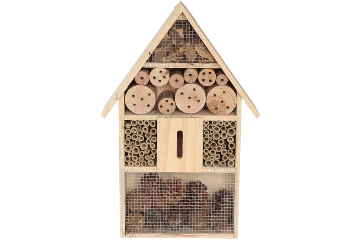 Insektenhotel 31x10x48cm Bienen Insektenhaus Pinienholz Natur