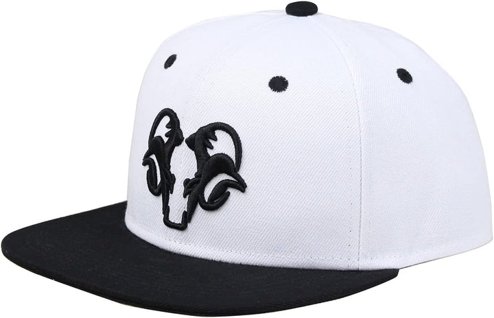 Bexxwell Snapback Cap Weiss/Schwarz mit 3D-Stickerei (optimale Passform, Kappe, White, Black, 3D-Emb
