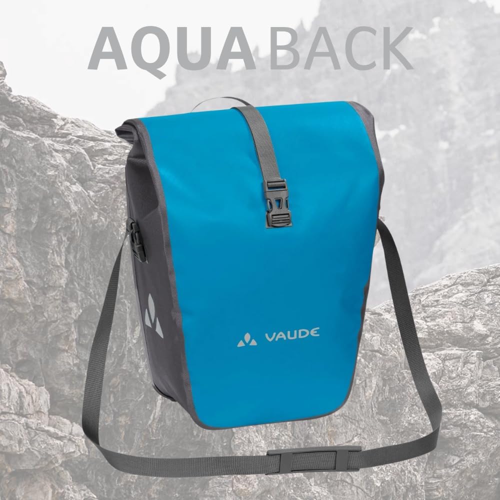 VAUDE Fahrradtasche für Gepäckträger Aqua Back Single 1 x 24 L in 24 l Icicle, 24 l Icicle