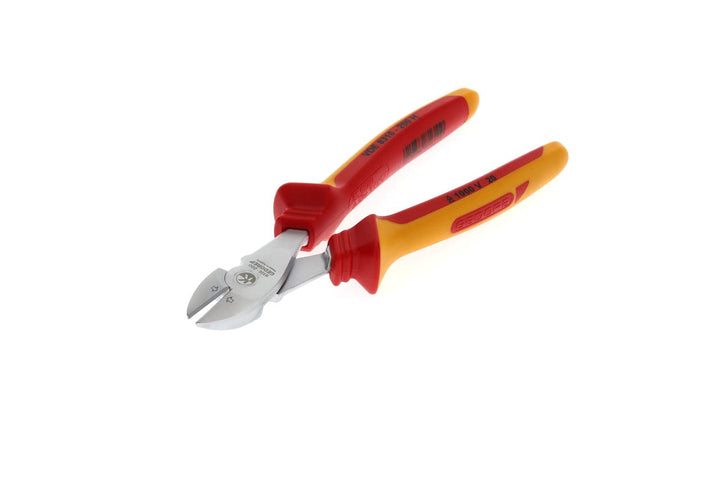 GEDORE VDE Kraft-Seitenschneider für harten (Piano-)Draht bis Ø 1,4-2 mm, isoliert, Elektrik, Länge