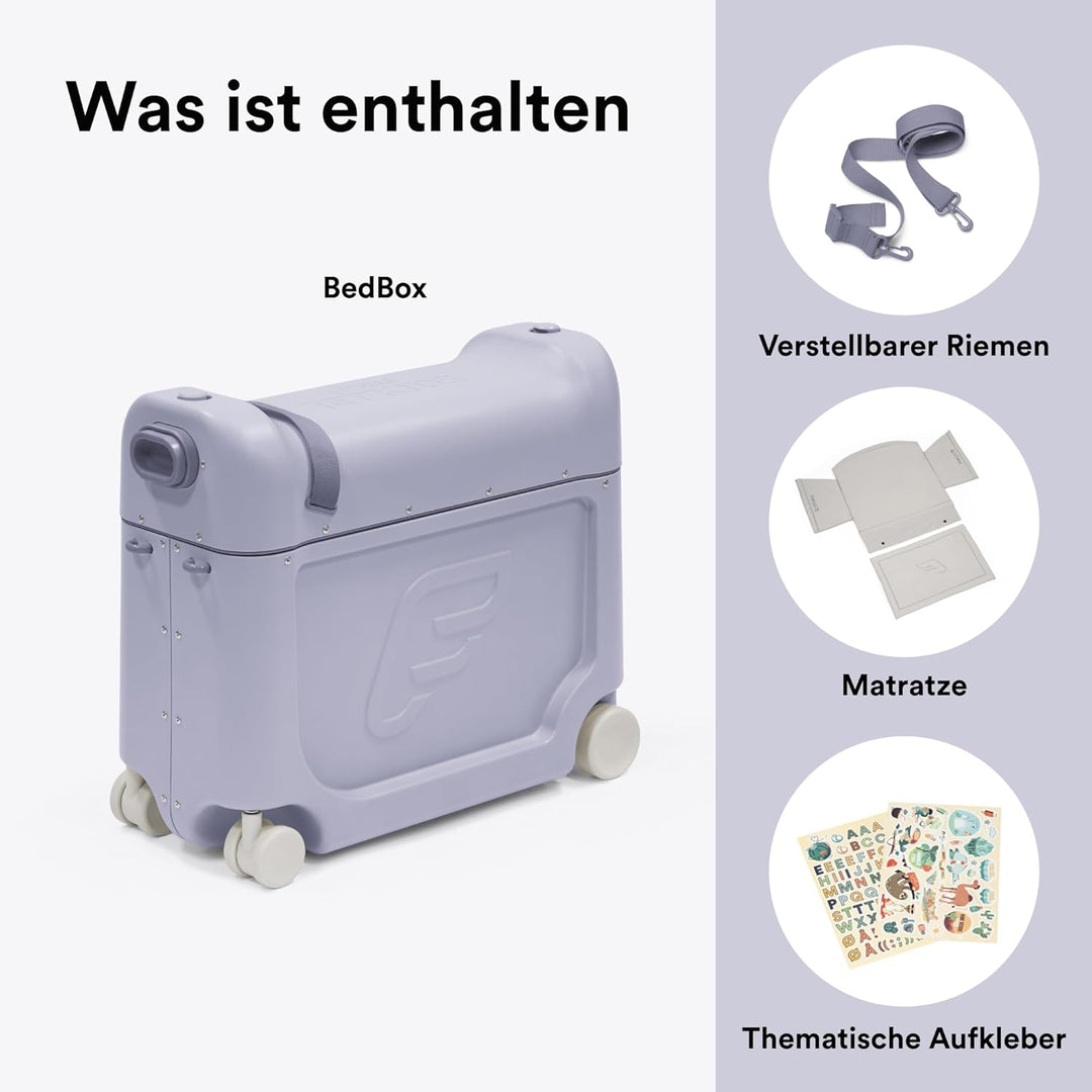 Stokke JetKids BedBox, Arctic Blue - Aufsitzkoffer für Kinder von 2-7 Jahren (bis 35 kg) - Lässt Sic