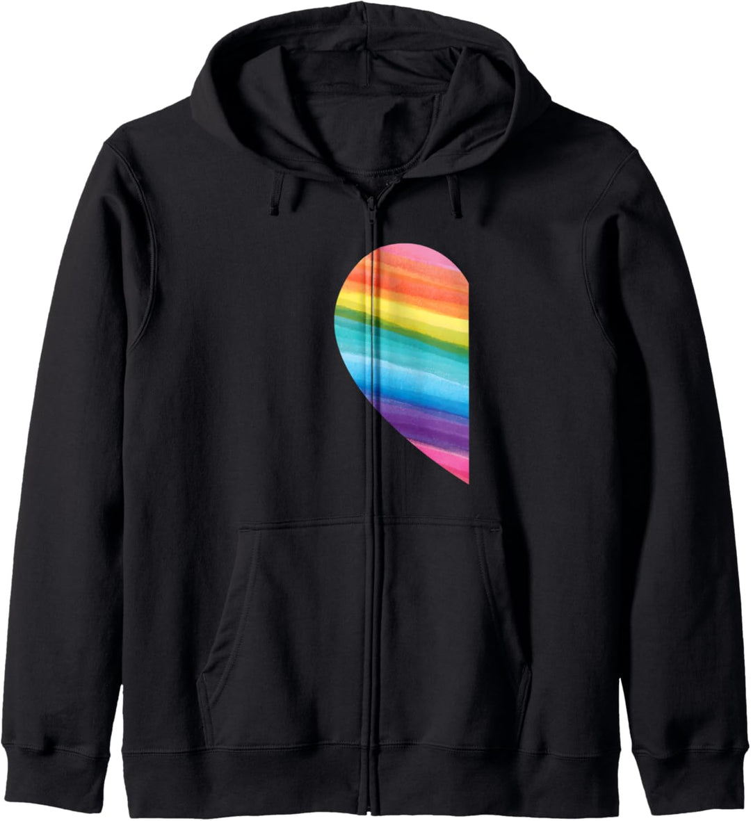 Valentinstag Regenbogen Flagge LGBTQ Pärchen Design Outfit Kapuzenjacke