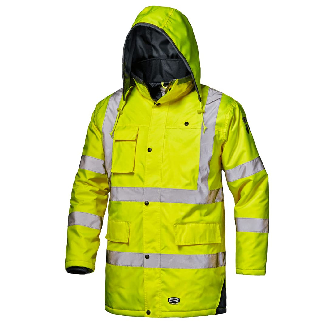 Sir Safety System MC4113E1M "Motorway" Warnschutz-Jacke, Warnschutz-gelb, Grösse M, M