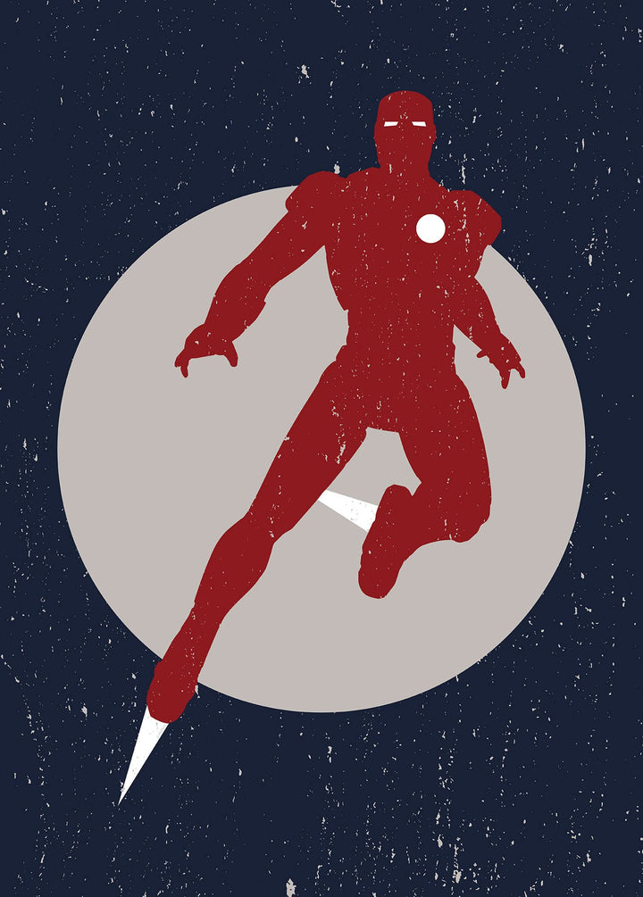 Komar Wandbild - Iron Man Fly - Grösse: 50 x 70 cm - Marvel, Kinderzimmer, Wandgestaltung, Bild 70L