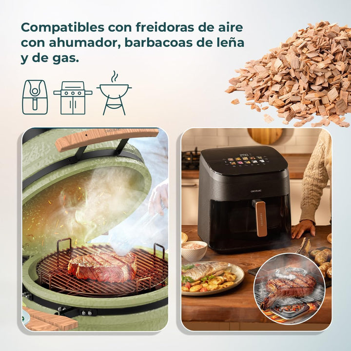Cecotec Zubehör für Heissluftfritteusen - Air Fryer - Smokin' Apple Pellets. Holzpellets aus Apfelba