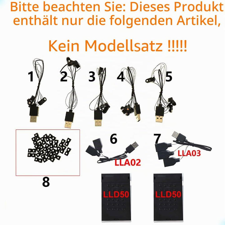 GEAMENT LED Licht-Set Kompatibel mit Lego Keith Haring Tanzende Figuren (Dancing Figures) Art 31216