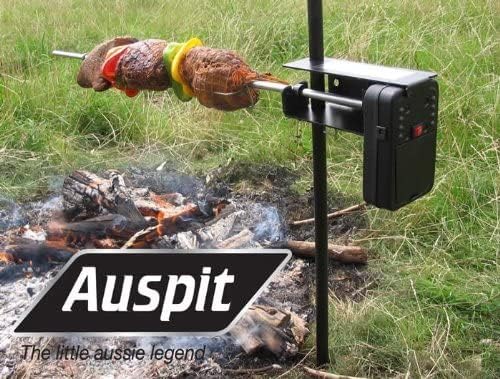 "The Little Aussie Legend Basisset – Rotisserie Set für Outdoor BBQ, Autonome Camping Kochset, Bushm