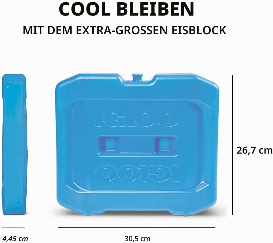 IGLOO Ice Block Eisblock L x B x H in cm: 30,48 x 4,445 x 26,67 Blau, L x B x H in cm: 30,48 x 4,445