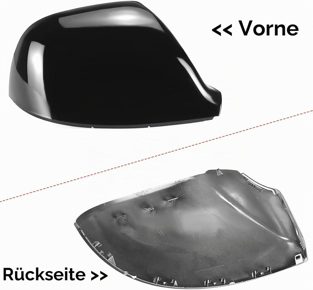 Auto Spiegelkappen, 1 Paar Auto Tür Aussenspiegelkappe Rückspiegelkappe Seitenspiegel Abdeckungen fü