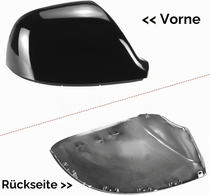 Auto Spiegelkappen, 1 Paar Auto Tür Aussenspiegelkappe Rückspiegelkappe Seitenspiegel Abdeckungen fü