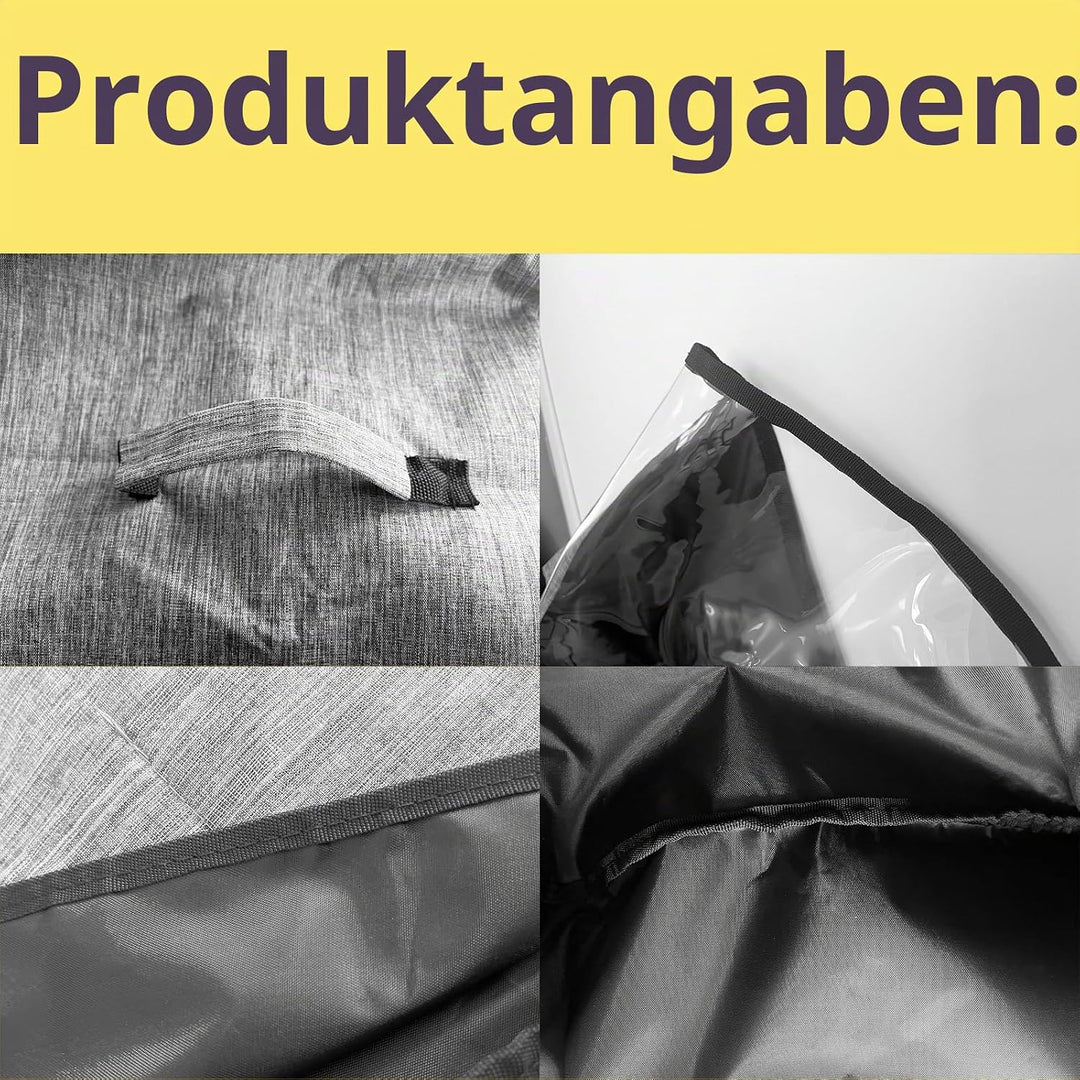 1 Stück Staubschutz - 35x35x25cm, Toasterabdeckung, Oxfordgewebe, Grau, Wasserdicht und Staubdicht,
