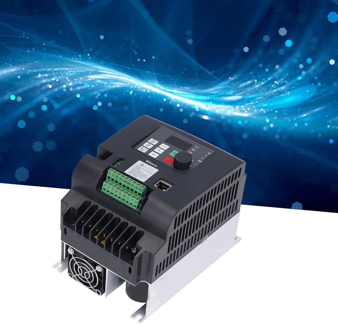 Frequenzumrichter, einphasig 220 V bis 3 Phasen 380 V, 5,5 kW, Frequenzumrichter, mehrstufig einstel