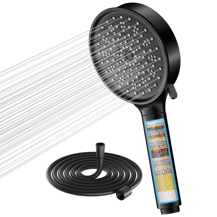 Cobbe Filter Duschkopf mit Schlauch, Hochdruck Handbrause mit 20-stufiger Filtration, Duschkopf Wass