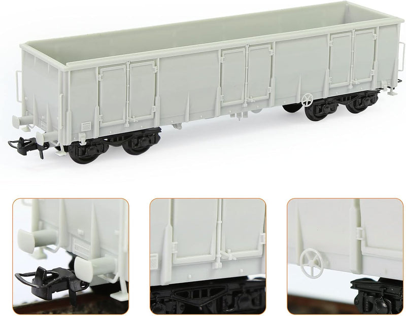 Evemodel 2 Set Spur H0 1:87 Hochbordwagen Modell Eisenbahn Güterwagen Waggon Unbemahlte Klebstoff Bl