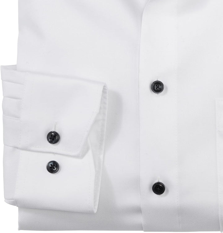 OLYMP Herren Businesshemd Langarm Luxor,Twill,modern fit,Global Kent 41 Weiss 00, 41 Weiss 00