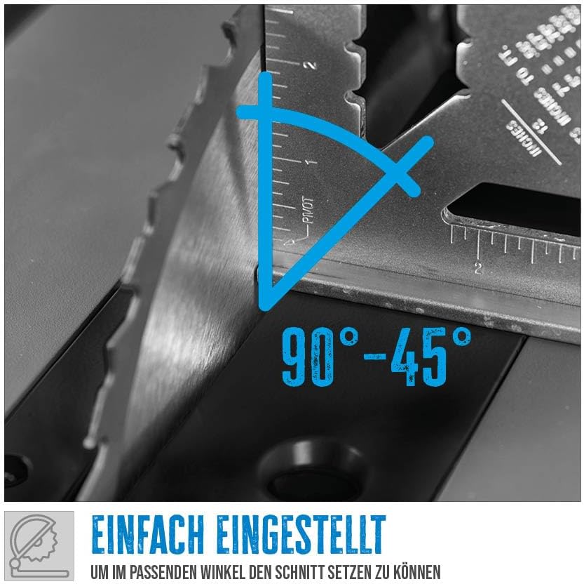 GÜDE GTK 2100.1 Tischkreissäge | Holzsäge | 210 mm HM-Sägeblatt | 1200 Watt Leistung | 45 mm Schnitt