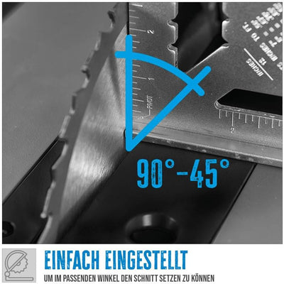 GÜDE GTK 2100.1 Tischkreissäge | Holzsäge | 210 mm HM-Sägeblatt | 1200 Watt Leistung | 45 mm Schnitt