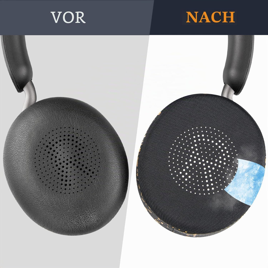 SOULWIT Kühlgel Ersatzpolster Ersatz Ohrpolster für Jabra Evolve2 65 (Evolve 2 65MS 65UC MS UC)/Evol