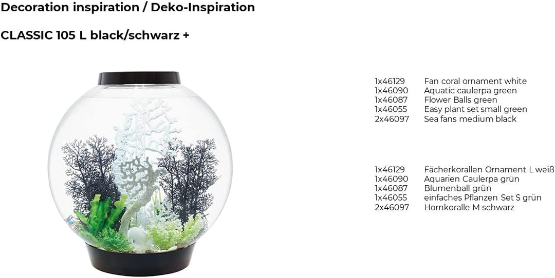 biOrb 46129 Fächerkorallen Ornament weiss - grosse Aquariumdeko für biOrb-Aquarien geeignet, naturna