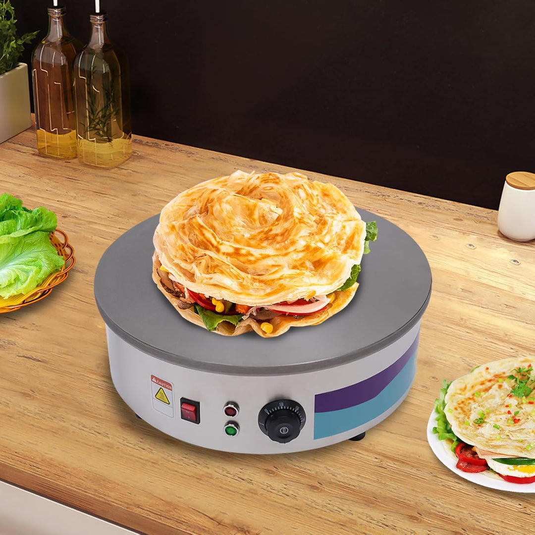 Crepes Maker Crepes Platte,Elektrische Crepe Maker, Crepe Maker mit Spreader &amp; Spatula,17,7 Zoll,3 k