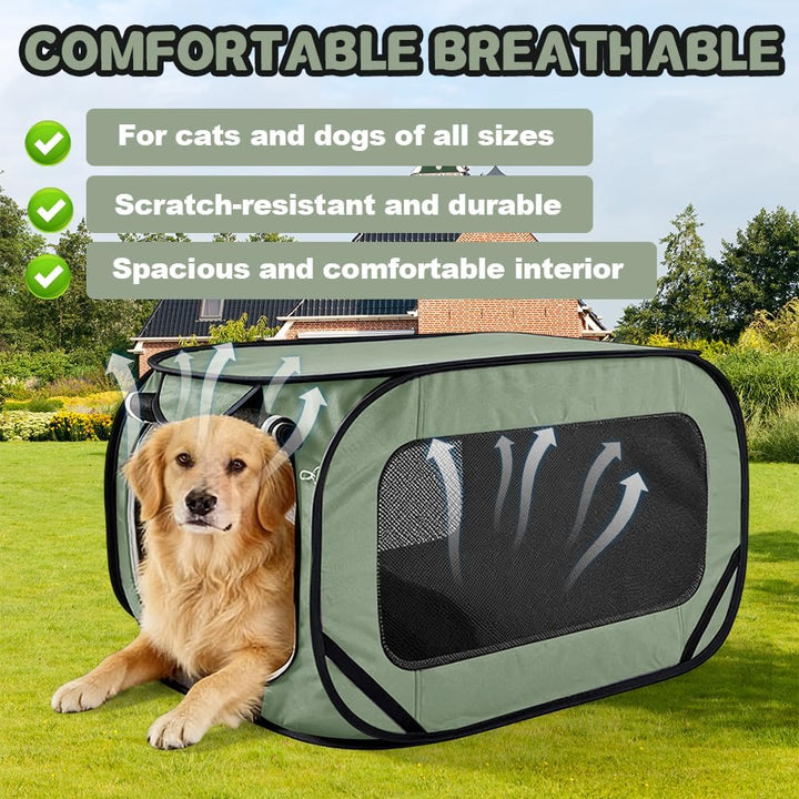 Faltbare Hundebox & Transportbox für Katze, Hundetransportbox Hundebox Faltbar, Katzentragetasche, 9