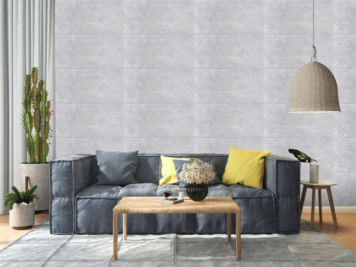 Deccart Wanddeko Platte Beton Imitation Wandpaneele BETONLOOK IMITATION Polystyrol (4 Stück (2m2), 6