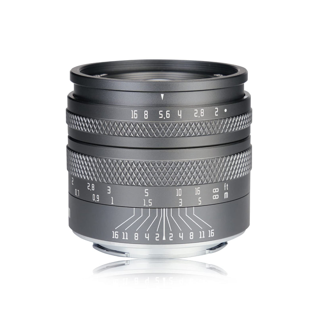 AstrHori 50mm F2.0 Objektiv mit grosser Blende Manuelles Vollformat-Objektiv Kompatibel mit Fuji Fuj