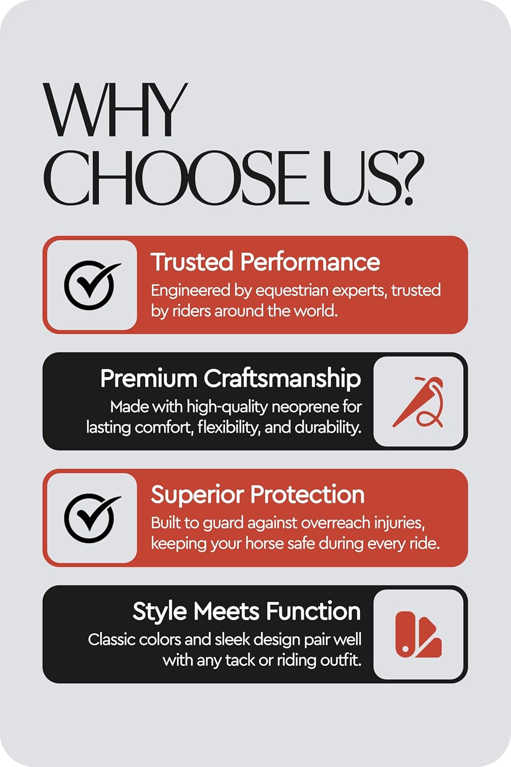 HORZE Pferde Hufglocken ProBell, Springglocken mit Klettverschluss, 2er Set, Schwarz, XXL XXL Schwar