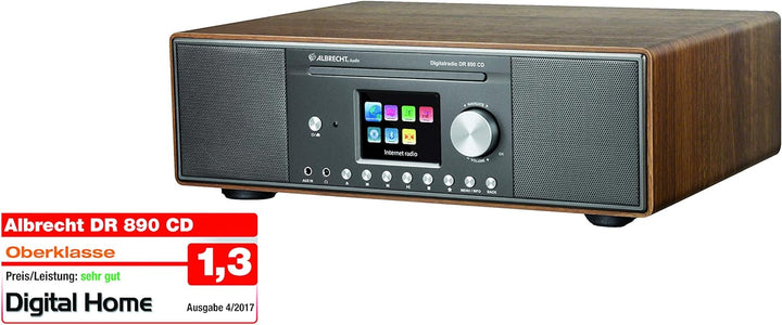 Albrecht DR 890 CD, 27389.02, Kompaktanlage - Internetradio, Digitalradio, WLAN, DAB+, UKW mit RDS,
